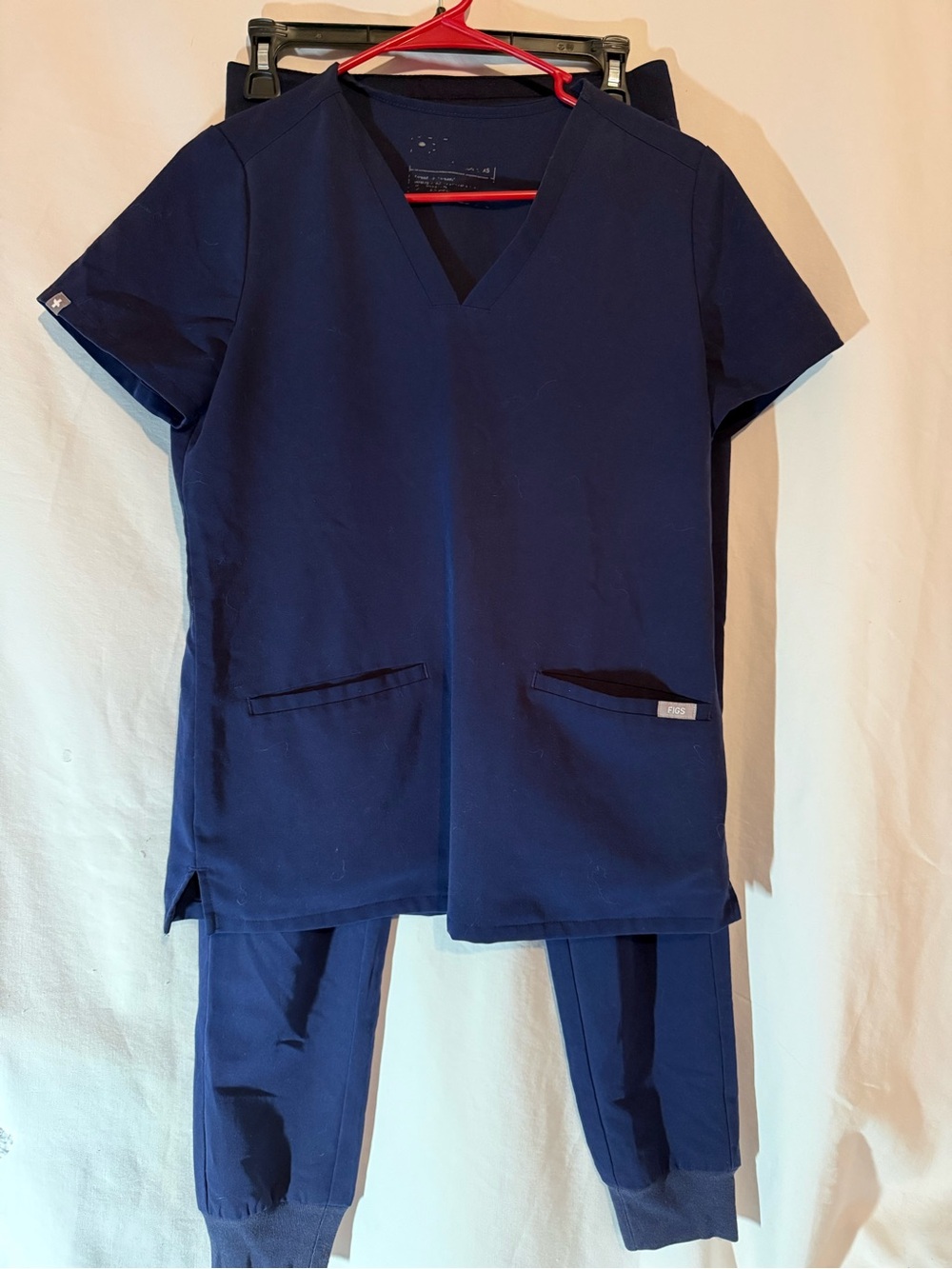 FIGS Slim Catarina Scrub Top Yola Skinny Pants Set Navy Blue XS